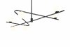 Lampa wisząca dekoracyjna czarno złota w nowoczesnym stylu szklane klosze kule FLAMING 368900680 TRIO SELECT
